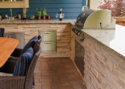 outdoor kitchen custom counter top
